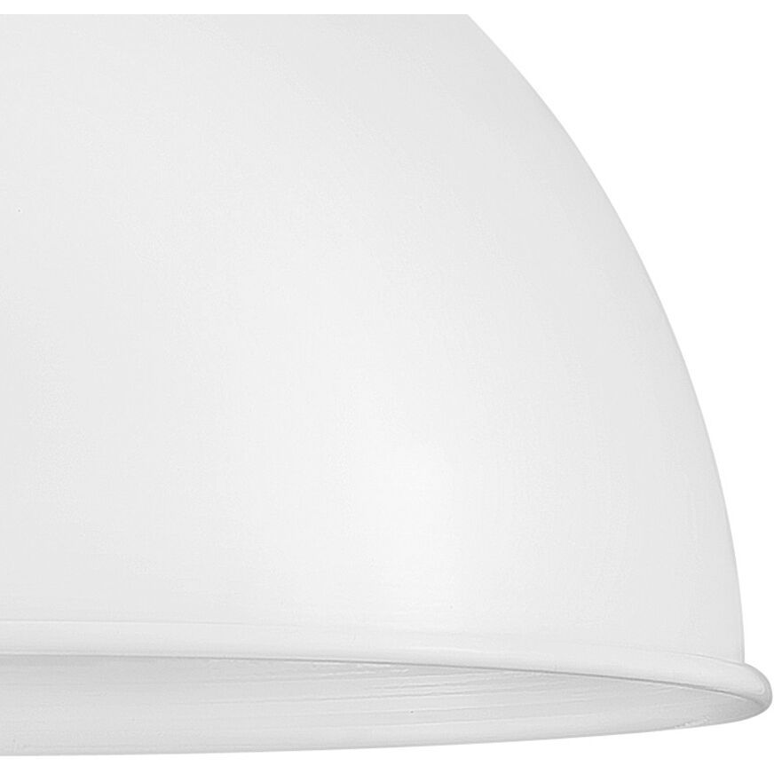 Argo LED 20 inch Polished White with Lacquered Brass Indoor Pendant Ceiling Light