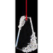 Forever Flora LED 4.25 inch Polished Chrome Pendant Ceiling Light in Red Rope, Red Rope