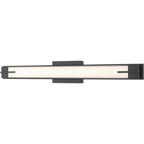 Chase LED 33 inch Matte Black Bath Vanity Light Wall Light