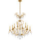 Renaissance Nouveau 12 Light 32 inch Heirloom Gold Chandelier Ceiling Light, Adjustable Height