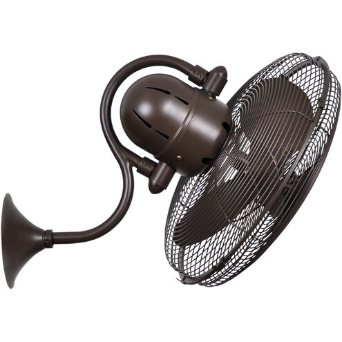 Atlas Laura 19.5 inch Textured Bronze Wall Fan, Atlas