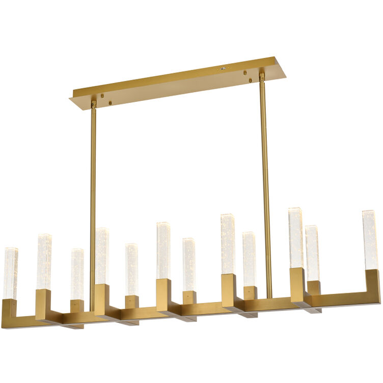 Noemi 12 Light 12 inch Satin Gold Pendant Ceiling Light