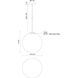 Marco LED 15.75 inch Black Pendant Ceiling Light