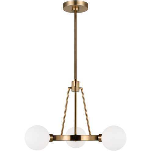 Sean Lavin Clybourn 3 Light 21 inch Satin Brass Chandelier Ceiling Light