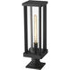 Glenwood 1 Light 22 inch Black Outdoor Pier Mounted Fixture