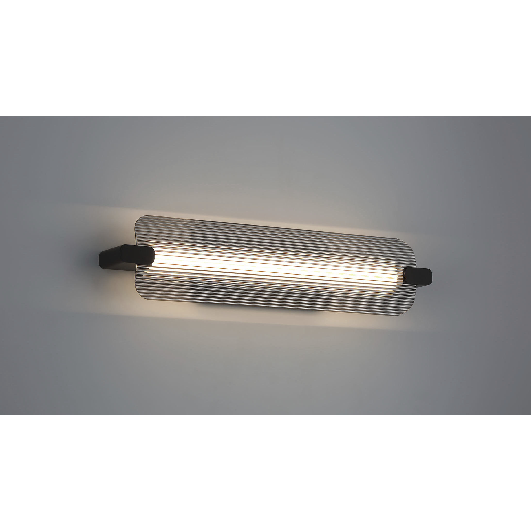 Neoness LED 24.5 inch Matte Black Outdoor Wall Sconce in Smoke