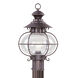 Harbor 1 Light 17 inch Bronze Outdoor Post Top Lantern