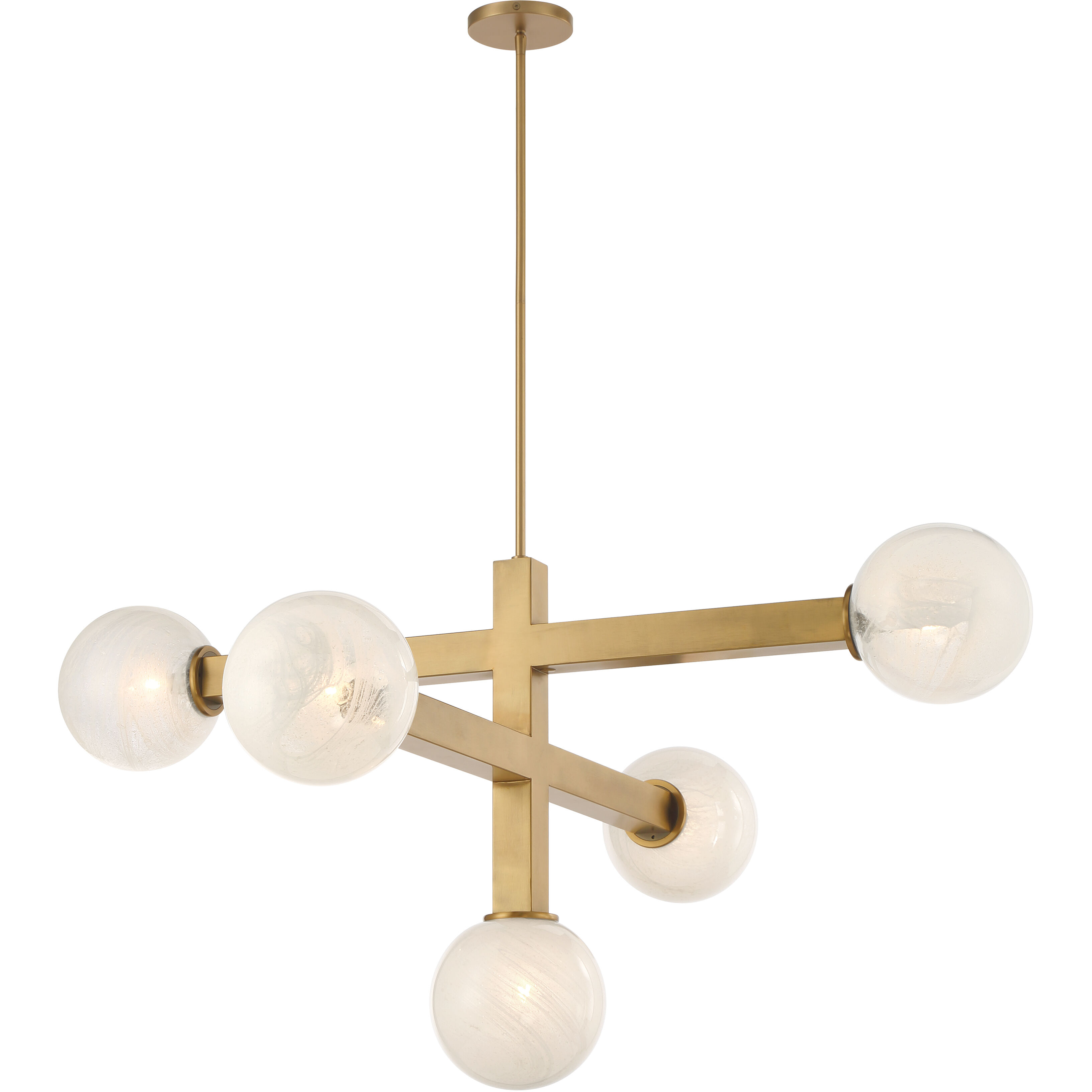 Narra 5 Light 47 inch Legacy Brass Chandelier Ceiling Light