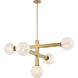 Narra 5 Light 47 inch Legacy Brass Chandelier Ceiling Light
