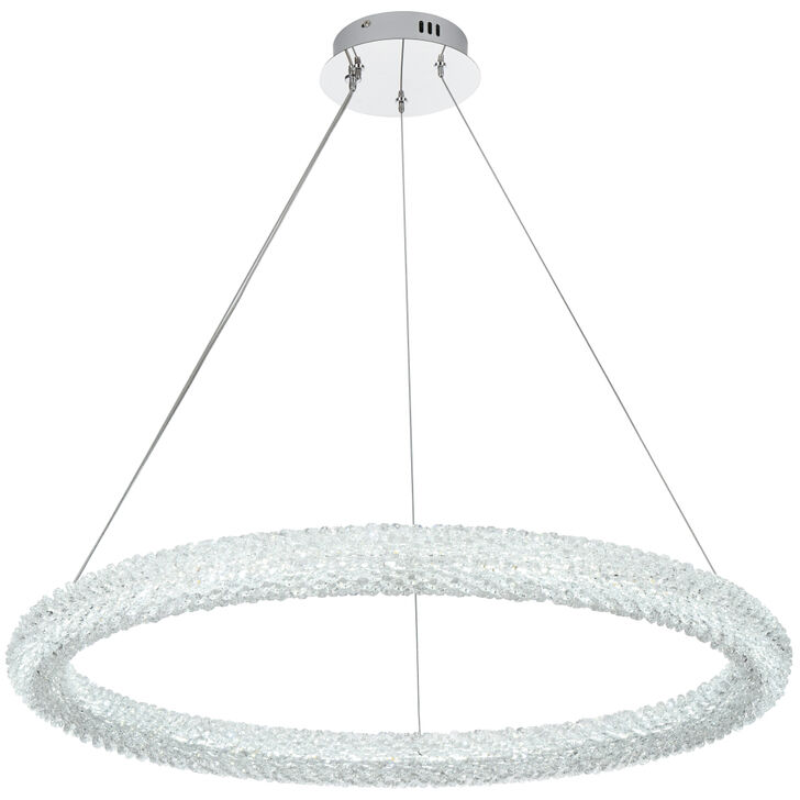 Bowen 1 Light 32 inch Chrome Chandelier Ceiling Light