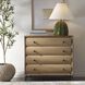 Millard Natural Wood and Bronze 4 Drawer Chest