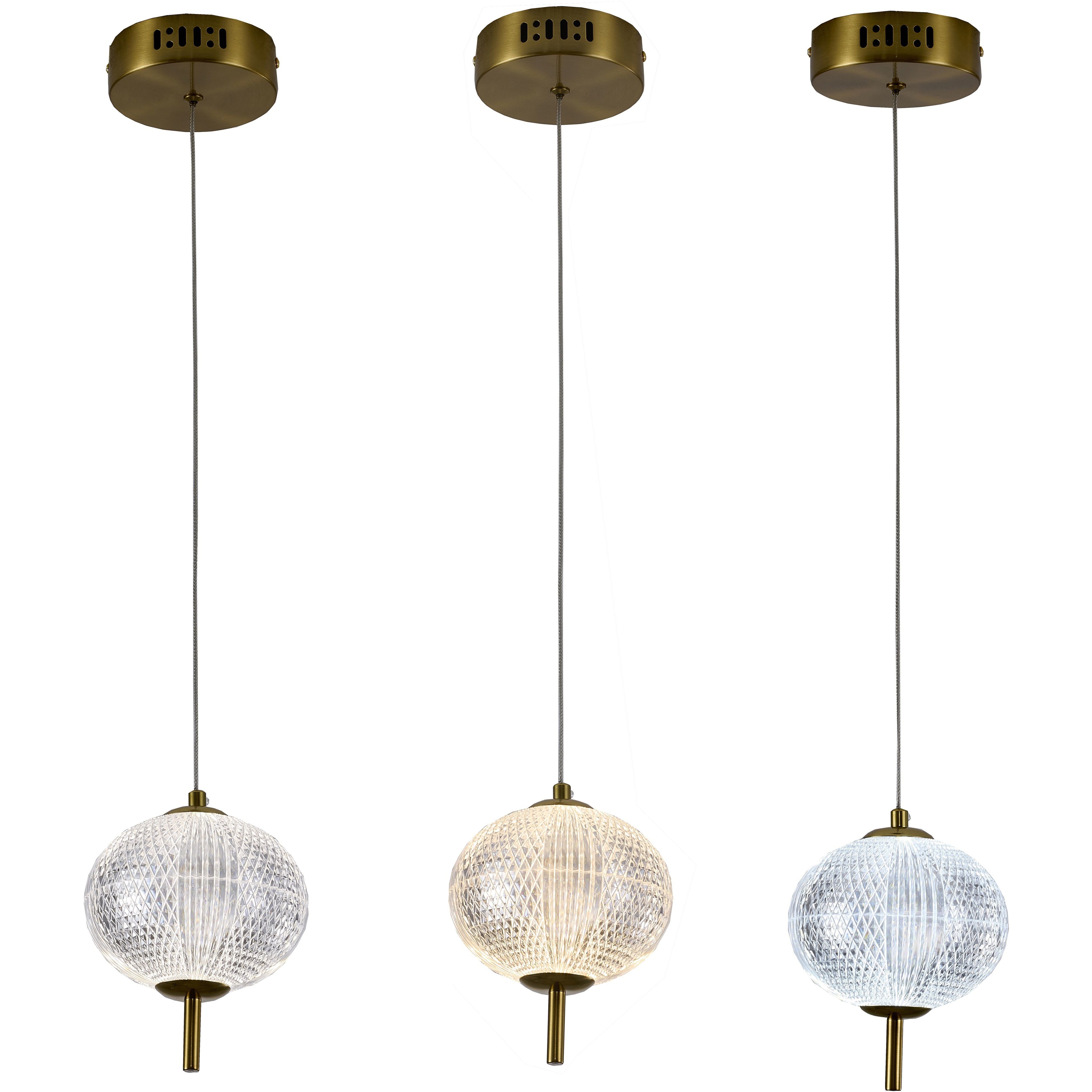 Canada Pendant Ceiling Light in Brass