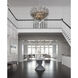 Addis 16 Light 32 inch Polished Chrome Chandelier Ceiling Light in Tronchi Glass Smoke