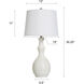 Cameron 30 inch 100.00 watt Gloss White Table Lamp Portable Light