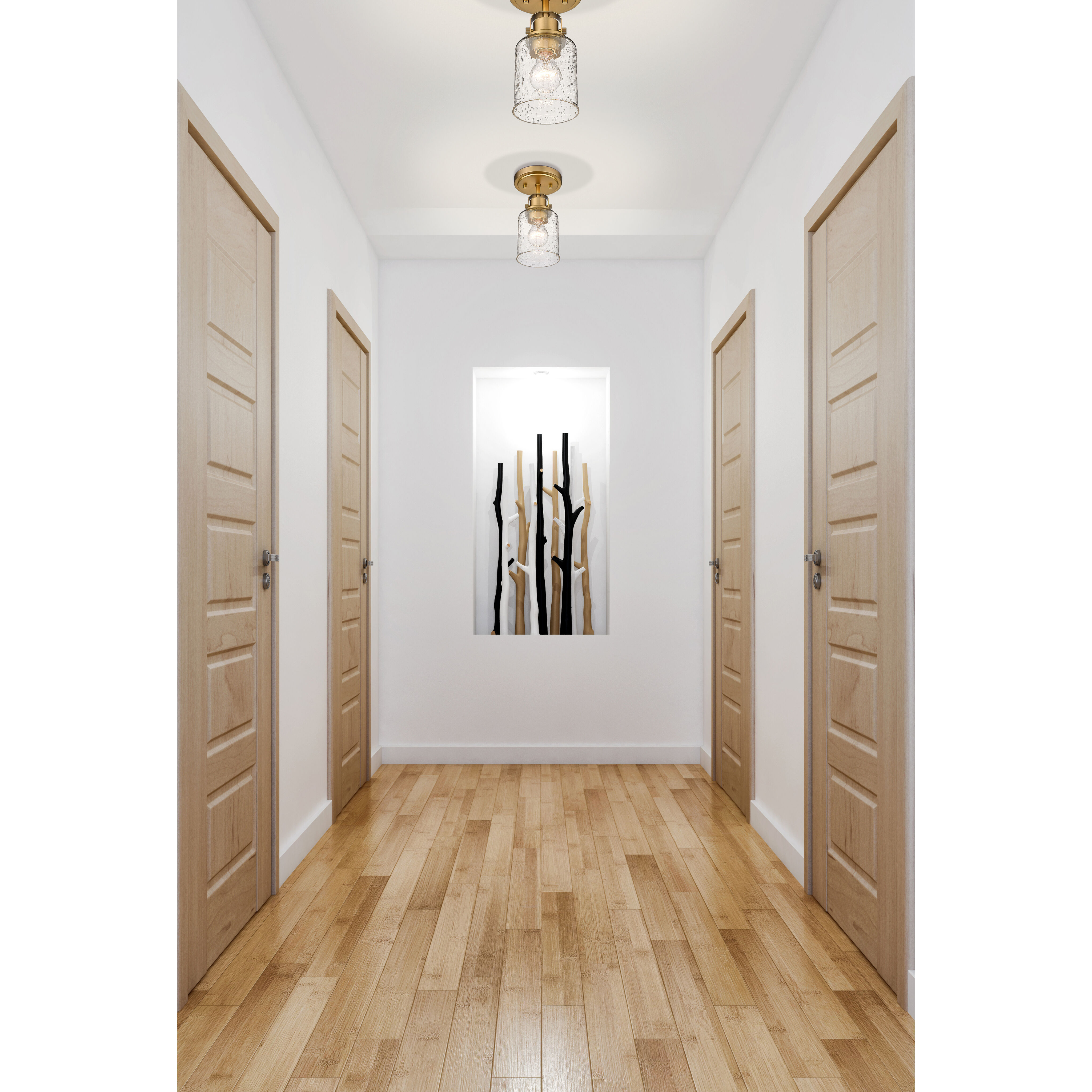 Kinsley 1 Light 5.25 inch Heirloom Gold Flush Mount Ceiling Light in Heritage Gold