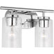 Oslo 2 Light 12.5 inch Chrome Wall Bath Fixture Wall Light