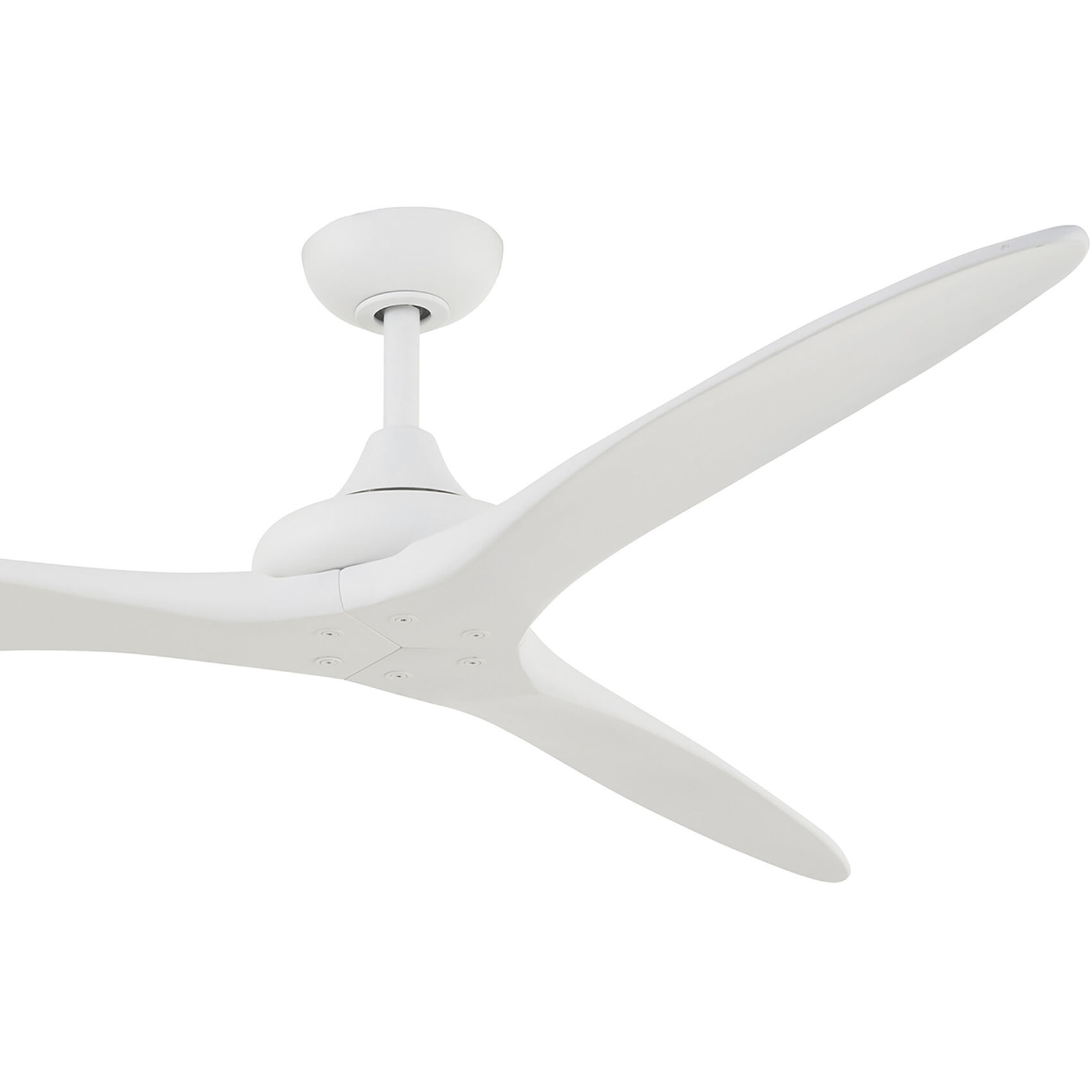 Vapor 60 inch Flat White with White Blades Ceiling Fan