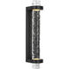 Marie Flanigan Theron LED 3.25 inch Bronze and Clear Wavy Glass Linear Bath Sconce Wall Light