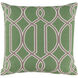 Taylor 22 X 22 inch Charcoal/Grass Green/Light Beige Accent Pillow