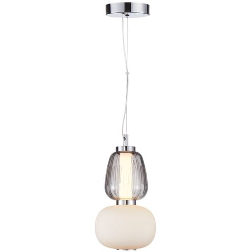 Cyra LED 6.5 inch Chrome Down Pendant Ceiling Light