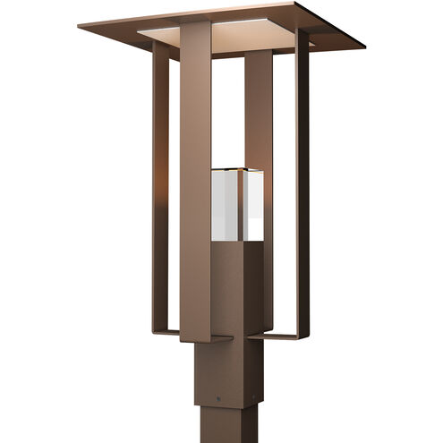 Shadow Box 1 Light 24.1 inch Coastal Bronze and Coastal Silver Outdoor Post Light