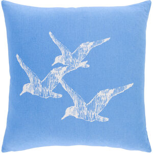 Sea Life 18 X 18 inch Bright Blue/White Pillow Kit, Square