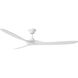Maverick 70 inch Matte White Ceiling Fan