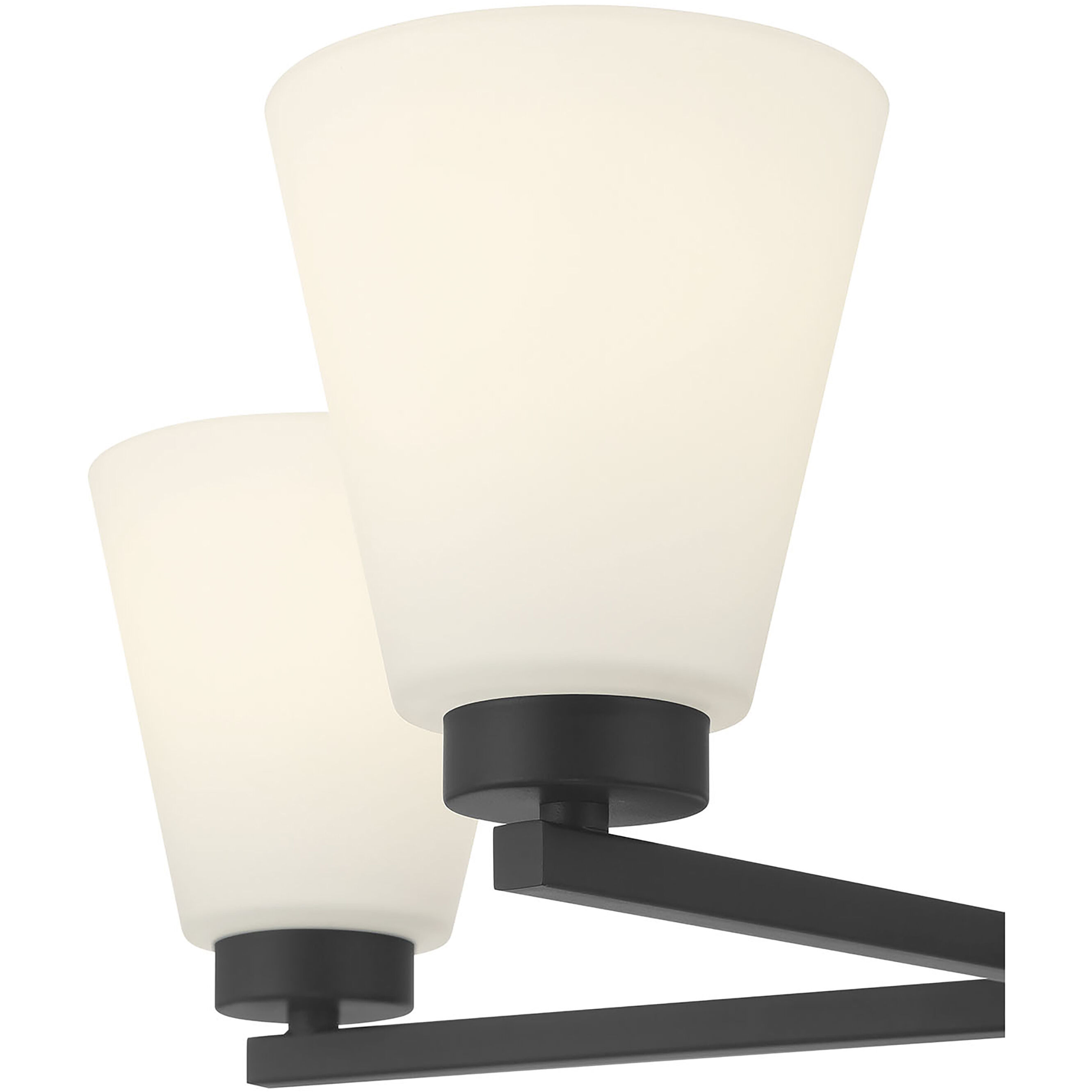 Strayhan 5 Light 24 inch Matte Black Chandelier Ceiling Light