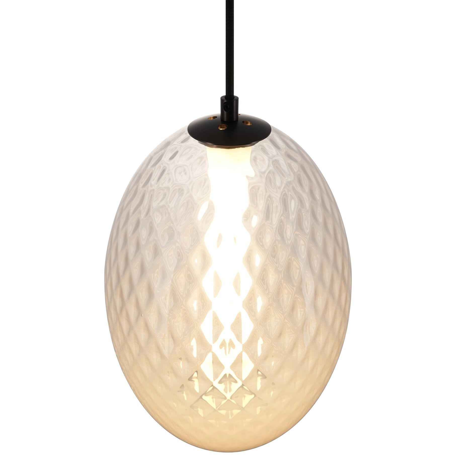 Celeste LED 9.8 inch Gunmetal Pendant Ceiling Light in White Ombre