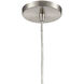 Turbulence 1 Light 5 inch Satin Nickel Mini Pendant Ceiling Light