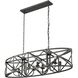 Alcott Island Light Ceiling Light in Antique Black Iron