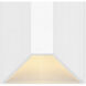 Nuvi 12v 1.40 watt Matte White Landscape Deck Sconce, Rectangular