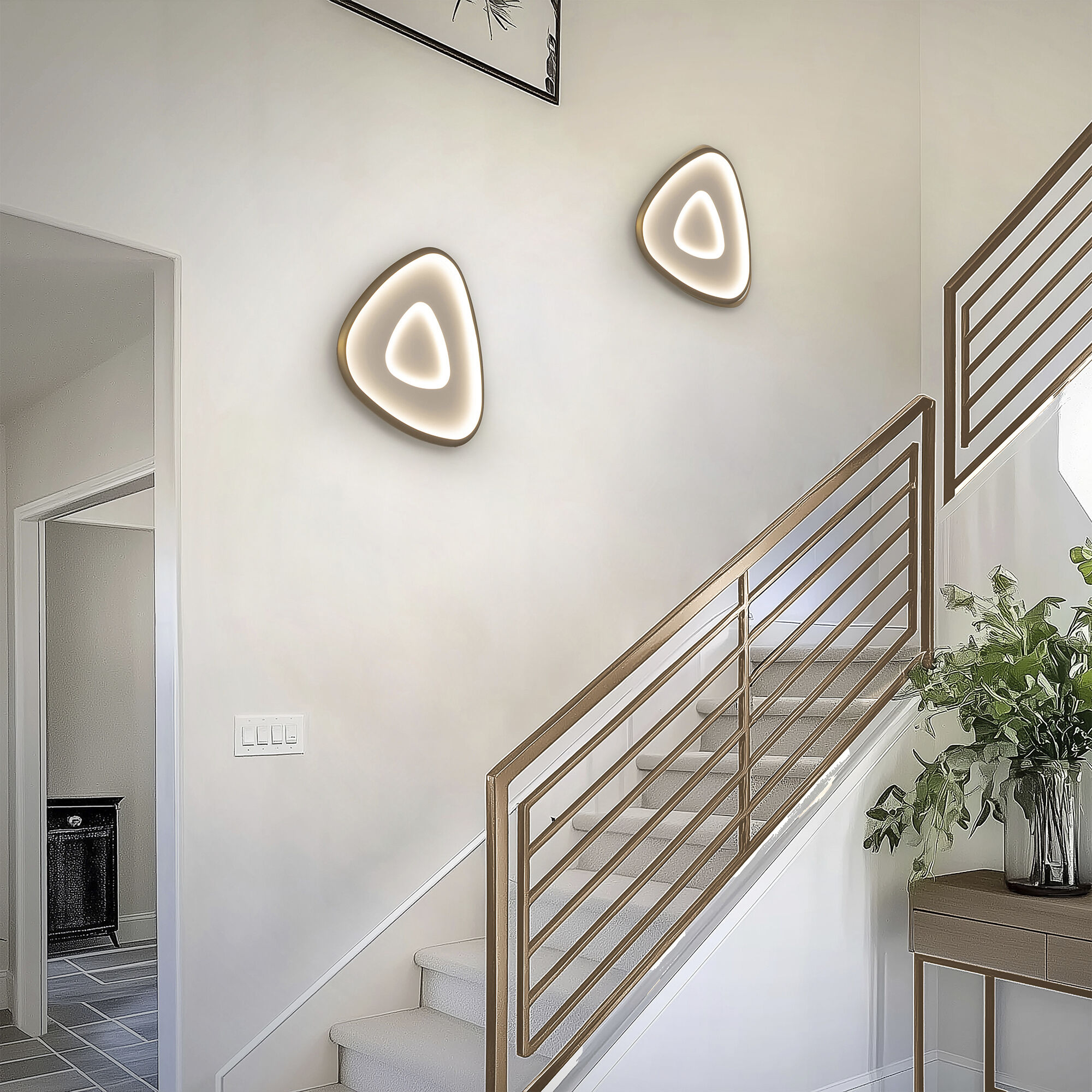 Mandala Wall Sconce Wall Light in 4000K, Aged Brass, dweLED