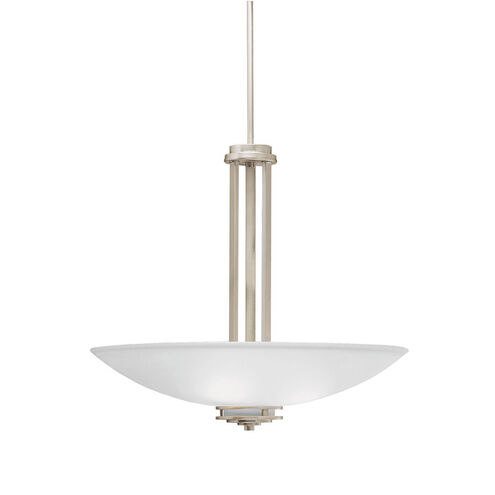 Hendrik 3 Light 24 inch Brushed Nickel Inverted Pendant Medium Ceiling Light, Medium