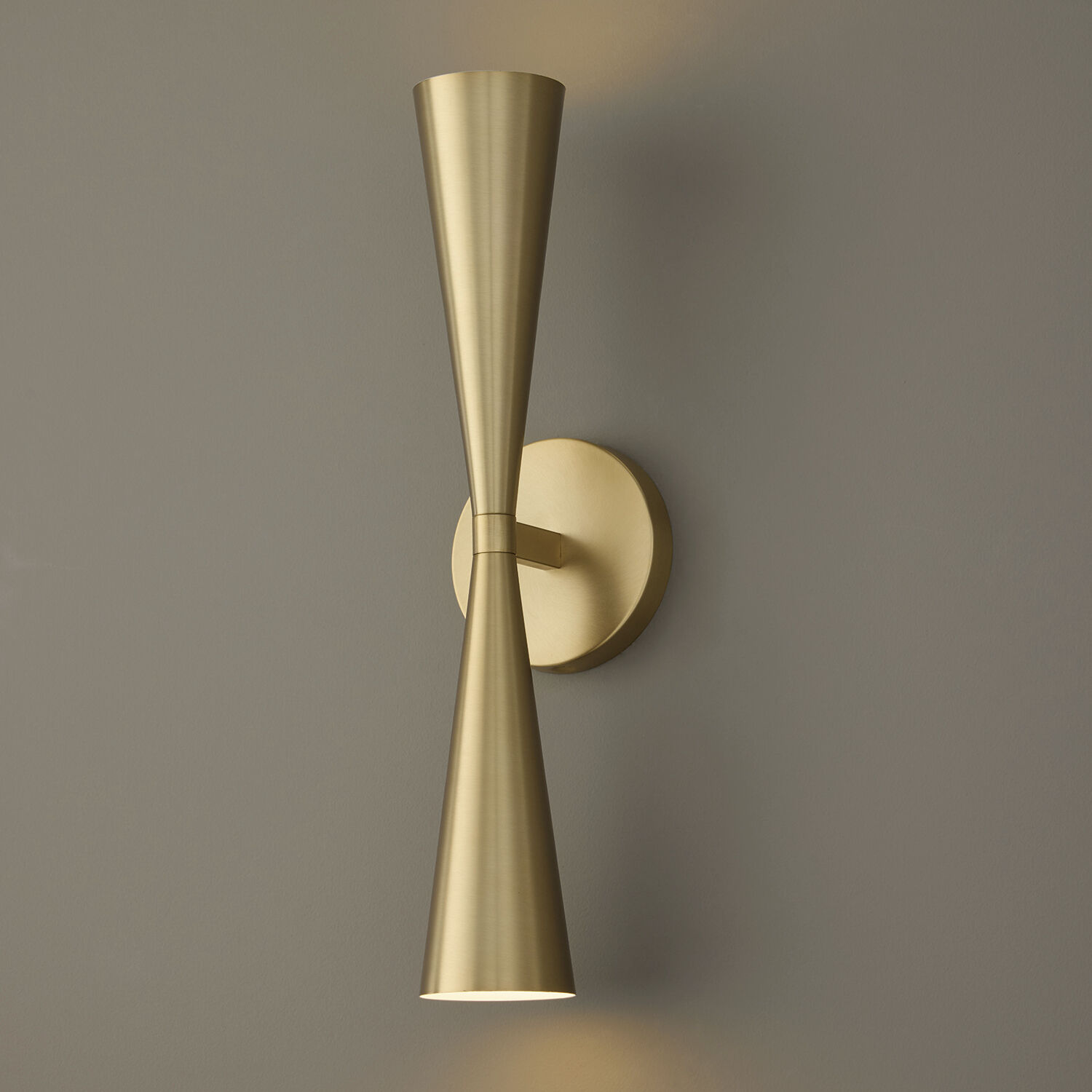 Levi 2 Light 5 inch Matte Brass Sconce Wall Light