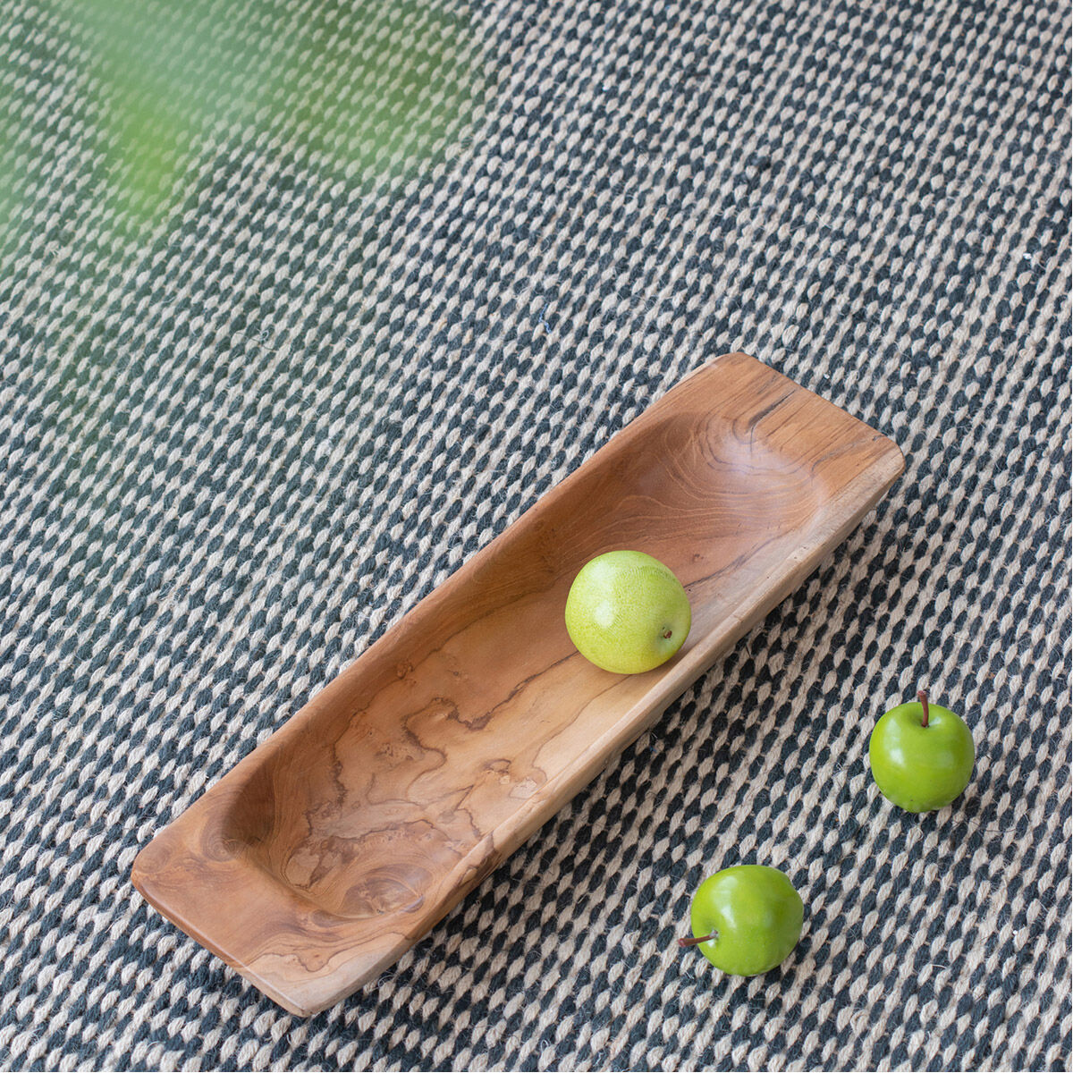 Rectangular Teak Natural Tray