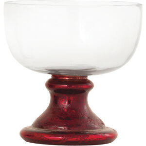 Melrose Red with Clear Holiday Bowl, Small