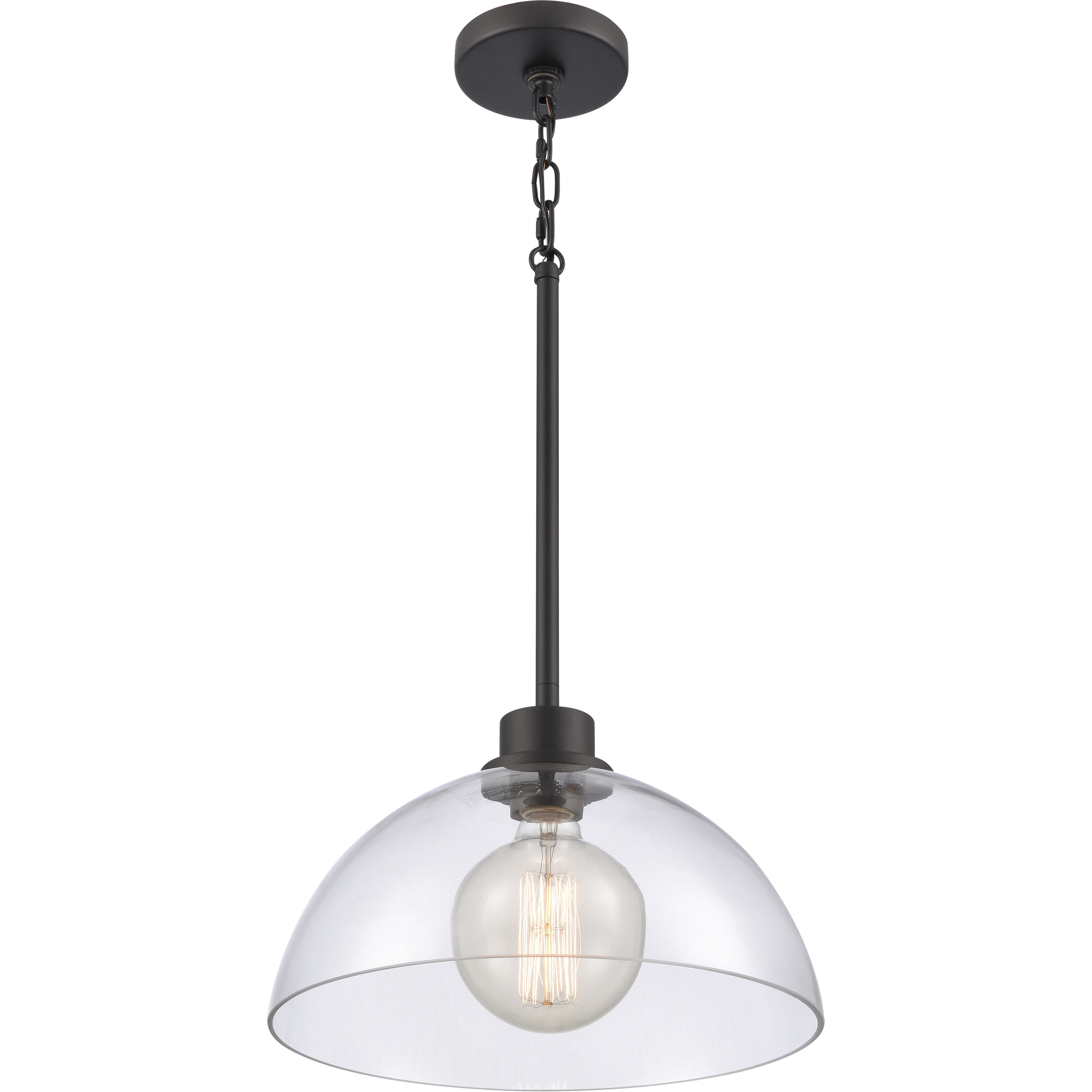 Julian Pendant Ceiling Light in Matte Black