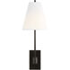 C&M by Chapman & Myers Marina 1 Light 6 inch Aged Iron Sconce Wall Light