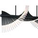 Voltik Linear Chandelier Ceiling Light in Black