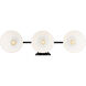 Dorinda Vanity Wall Light in Matte Black