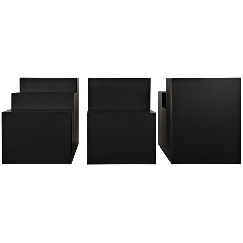 Stein 48 X 48 inch Matte Black Coffee Table