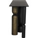 Figaro 71 X 17 inch Matte Black with Aged Brass Console