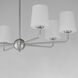 Bristol 6 Light 34 inch Satin Nickel Single-Tier Chandelier Ceiling Light