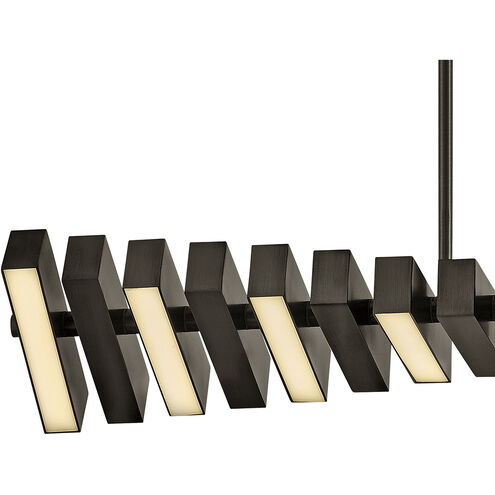 Stitch LED 42 inch Painted Black Oxide Chandelier Ceiling Light