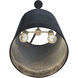 Cannery 2 Light 12 inch Ombre Galvanized Pendant Ceiling Light
