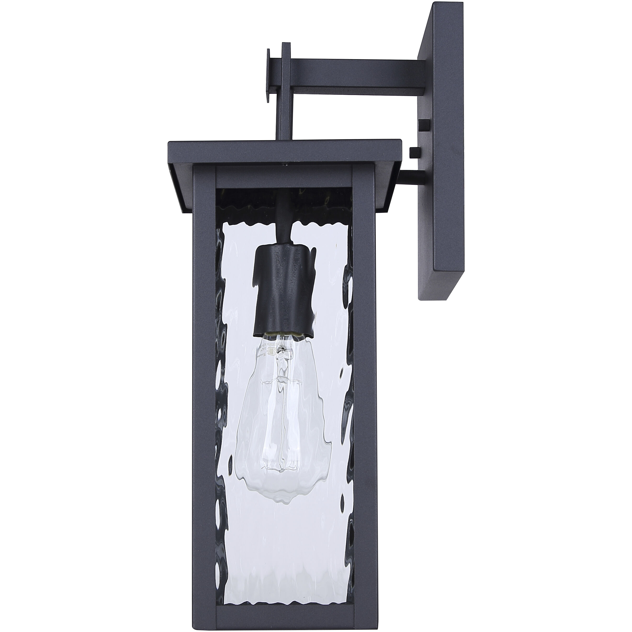 Shana 1 Light 16 inch Black Outdoor Wall Lantern