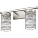 Archer 2 Light 17.75 inch Brushed Nickel Vanity Wall Light