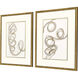 Radiant Spiral Metallic and Neutral Framed Art, The Studio