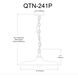 Quentin LED 24 inch Aged Brass Pendant Ceiling Light in Matte White/Gold